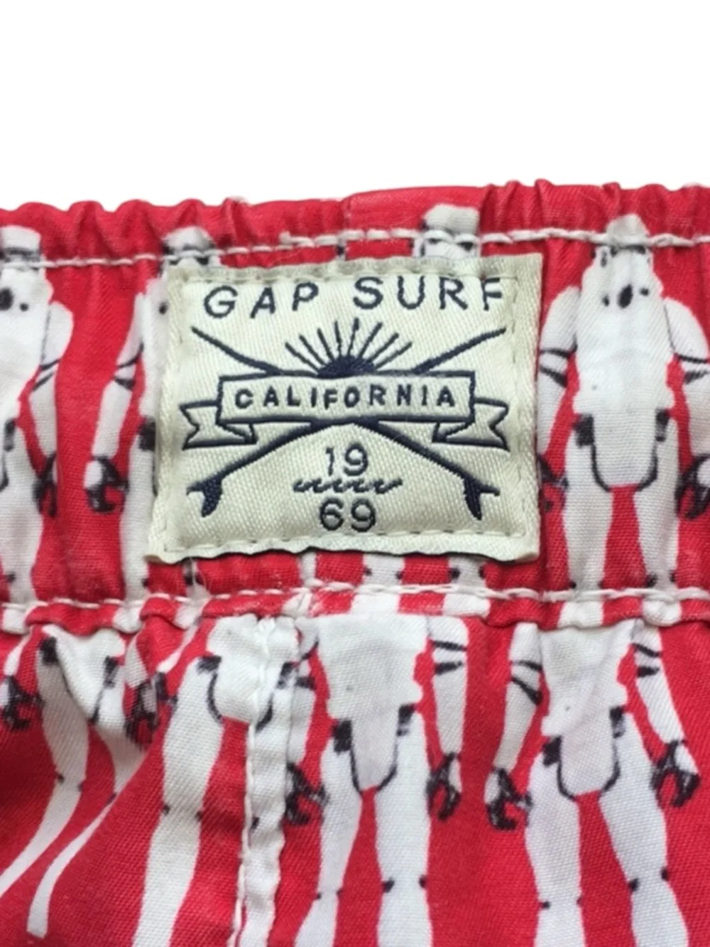 GAP Red Swim Trunks with White Stormtrooper Print Size 10 (BOY) -- GENTLY WORN!!